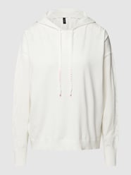 Hoodie met broderie anglaise van Marc Cain Wit - 12