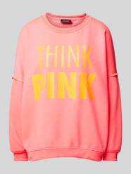 Oversized Sweatshirt mit Label-Print von miss goodlife Pink - 9