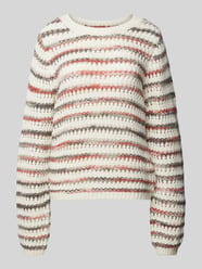 Strickpullover mit gerippten Abschlüssen von QS Weiß - 14