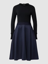 Jurk met contrasterend rokdeel, model 'NOV' van ROBE LÉGÈRE Blauw / turquoise - 30