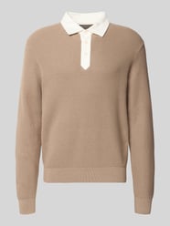 Regular Fit Pullover aus Baumwoll-Woll-Mix von GANT Beige - 7