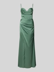 Avondjurk van satijn met plooien van Hey Kyla - 3