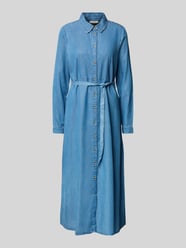 Jeanskleid mit Bindegürtel Modell 'Sicca' von mbyM - 5