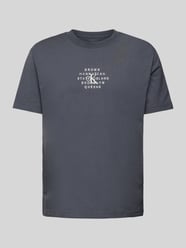 T-Shirt mit Logo-Stitching Modell 'NYC STAMP' von Calvin Klein Jeans Grau - 14