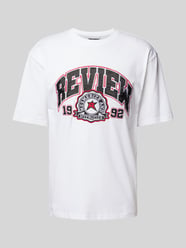 T-shirt met logoprint van REVIEW - 4