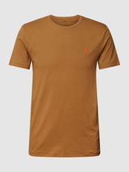 T-Shirt mit Label-Stitching von Polo Ralph Lauren Braun - 39