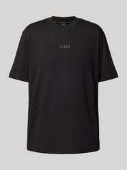 T-Shirt mit Logo-Print von BOSS Green Schwarz - 18