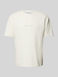 T-Shirt mit Rundhalsausschnitt von Calvin Klein Jeans Beige - 20