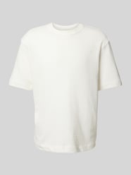 Relaxed Fit T-Shirt mit Rundhalsausschnitt von Selected Beige - 25