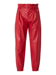 Paperbagbroek in leerlook  van Liu Jo White Rood - 30