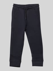 Straight Leg Sweatpants mit Eingrifftaschen von Mango Blau - 48