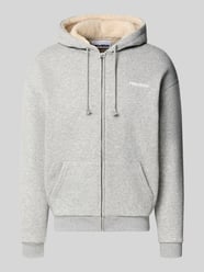 Regular Fit Sweatjacke aus Baumwoll-Mix mit Teddyfutter von REVIEW - 32