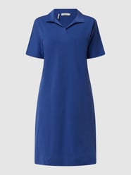 Jurk van katoen met polokraag  van MAERZ Muenchen Blauw - 26