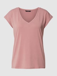 T-shirt met V-hals, model 'FILLI' van Vero Moda Roze - 47