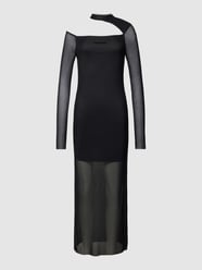 Midikleid mit Mesh von REVIEW Schwarz - 16