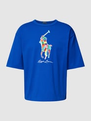 T-Shirt mit Logo- und Label-Print von Polo Ralph Lauren Blau - 42