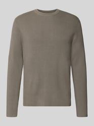 Sweter dzianinowy z mieszanki bawełny, krój slim fit od Lindbergh - 39