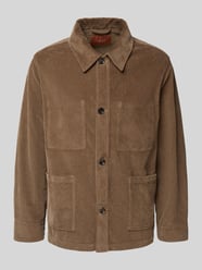 Regular fit overhemdjack van corduroy, model 'St.Honoré' van Cruna Beige - 17