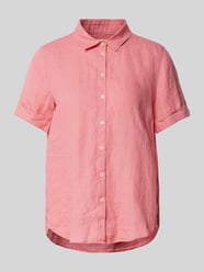 Linnen blouse met platte kraag van Marc O'Polo Roze - 19