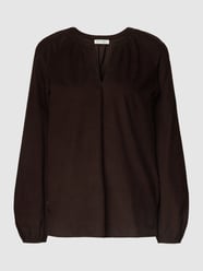 Bluse aus Baumwolle in Cord-Optik mit Raglanärmeln von Christian Berg Woman Braun - 28