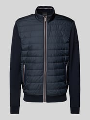 Steppjacke mit Reißverschlusstaschen von bugatti Blau - 4