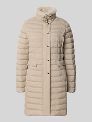 Gewatteerde mantel met opstaande kraag en klepzakken van FUCHS SCHMITT Beige - 42
