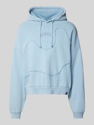 Hoodie mit Label-Stitching von REVIEW Blau - 1