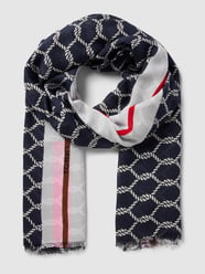 Schal mit Allover-Muster Modell 'COAST' von Tommy Hilfiger Blau - 13