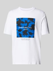 T-shirt met labelprint, model 'JEFF' van Jack & Jones - 11