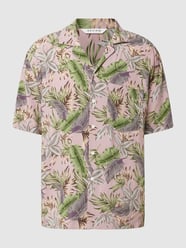 Freizeithemd mit floralem Allover-Muster  von REVIEW Rosa - 40