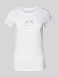 T-Shirt mit Label-Print von ARMANI EXCHANGE - 7