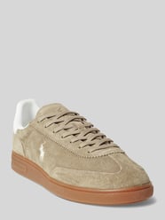 Sneaker aus echtem Veloursleder von Polo Ralph Lauren Beige - 27