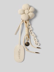 Sleutelhanger, model 'PUFFY FLOWER' van Seidenfelt Beige - 35