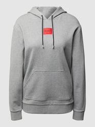 Hoodie aus Baumwolle Modell 'Dasara' von HUGO Grau - 4