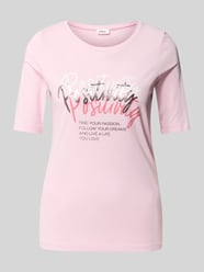 Slim Fit T-Shirt aus Baumwoll-Mix von s.Oliver RED LABEL Pink - 46