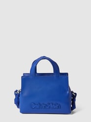 Tote bag met labeldetail, model 'NEAT' van CK Calvin Klein Blauw - 47