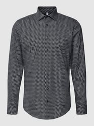 Slim Fit Business-Hemd mit Kentkragen von SEIDENSTICKER Schwarz - 38