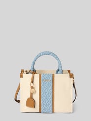 Handtasche mit Label-Applikation Modell 'RIDHI' von Liu Jo White Beige - 29
