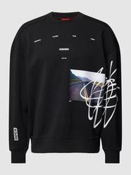 Sweatshirt mit Motiv-Print Modell 'Deral' von HUGO Schwarz - 24