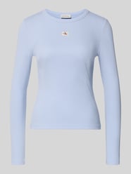 Bluzka z długim rękawem z detalem z logo od Calvin Klein Jeans - 23