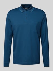 Poloshirt mit kurzer Knopfleiste von RAGMAN Blau - 30