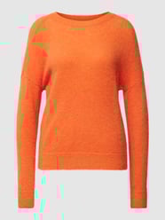 Gebreide pullover met ronde hals, model 'Femme' van MOSS COPENHAGEN Oranje - 48