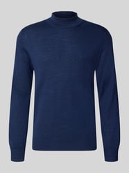 Półgolf z mieszanki wełny o kroju regular fit od Christian Berg Men - 47