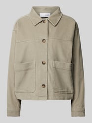 Hemdjacke aus Cord von Mazine Beige - 1