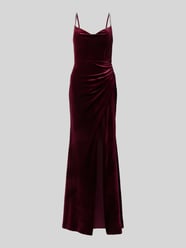 Abendkleid mit Beinschlitz von Luxuar Bordeaux - 40