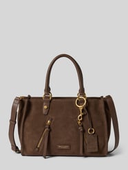 Torba shopper z naturalnej skóry bydlęcej model 'SHOPPER M SUEDE' od Marc O'Polo - 3