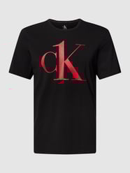 T-Shirt mit Label-Print von Calvin Klein Underwear Grau / Schwarz - 16