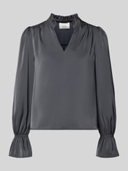 Regular fit blouse met opstaande kraag model 'Amara' van Neo Noir - 21