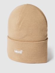 Beanie met labelstitching, model 'Slouchy Beanie' van Levi's® Wit - 43