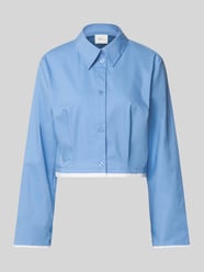 Kort Overhemdblouse met Plooien Model 'Zopy' van Gestuz - 40